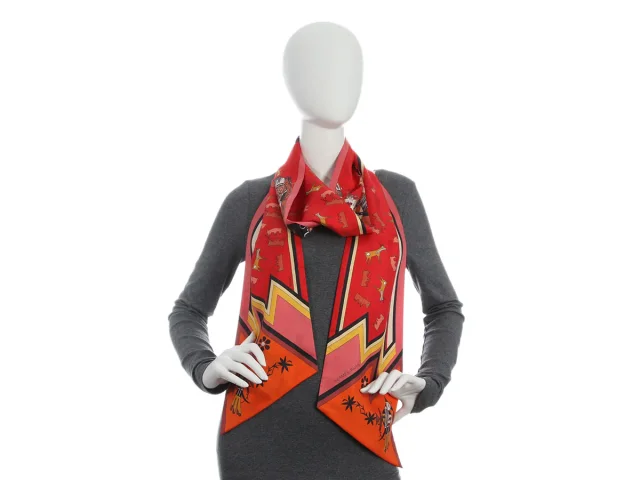 Hermès Kachinas Silk Maxi Twilly in Silk from Ann's Fabulous Finds, photo 4 of 5