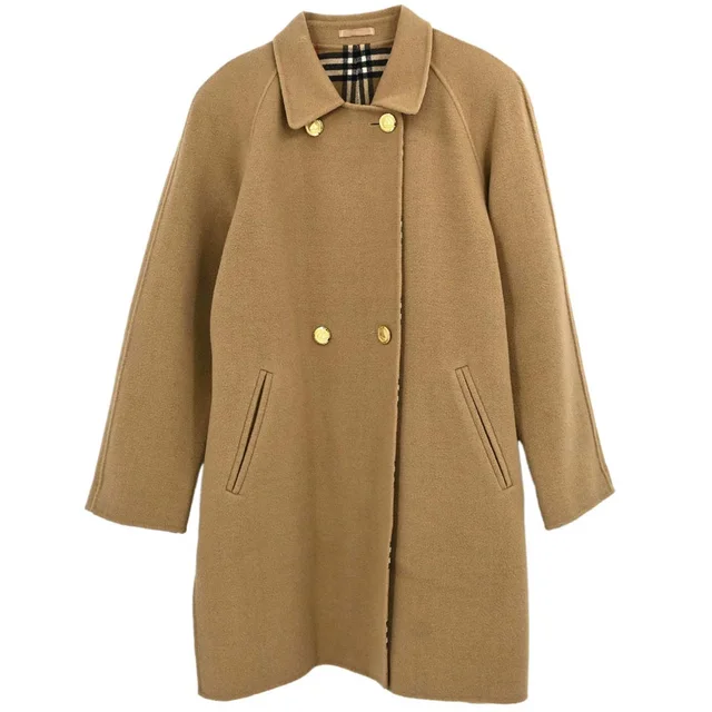 Burberry Burberrys Coat Brown #36–38 in Brown Wool from AMORE Vintage Tokyo