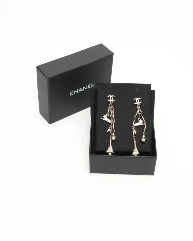 Chanel Coco Mark Dangling Earrings from A Retro Tale, photo 2 of 4