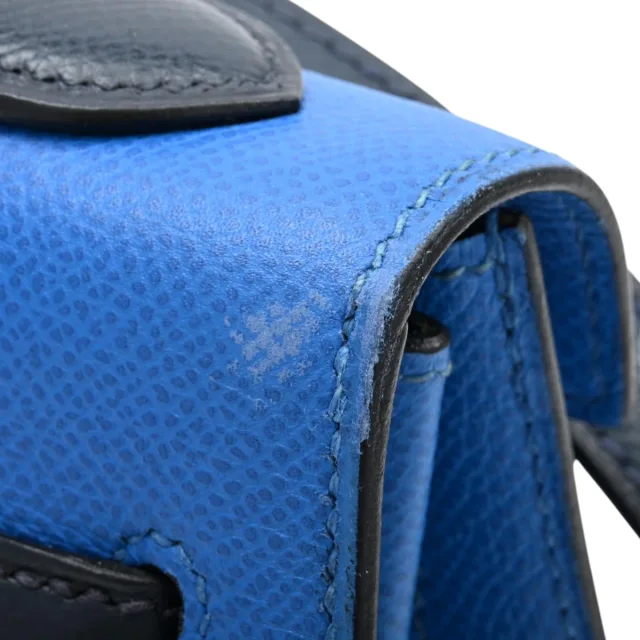 Hermès 1995 Kelly 32 Bleu France/Bleu Indigo in Blue from VINTAGE QOO TOKYO, photo 13 of 18