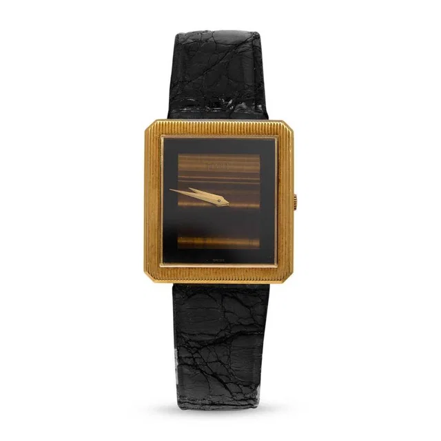 Piaget Vintage Brown Dial Ladies Watch 9154 in yellow|brown|gold|red|black from Jomashop.com