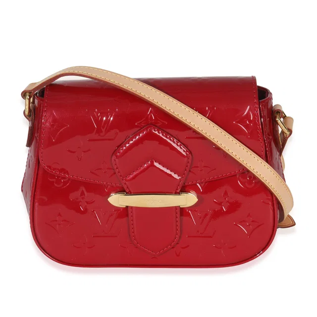 Louis Vuitton Pomme Damour Monogram Vernis Bellflower Pm Red Patent Leather Handbag in Red Patent leather from HEWI