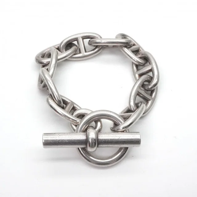 Hermès Chaine D'ancre Bracelet Bangle Cuff 925 Sterling Silver in Silver from The Reluxe