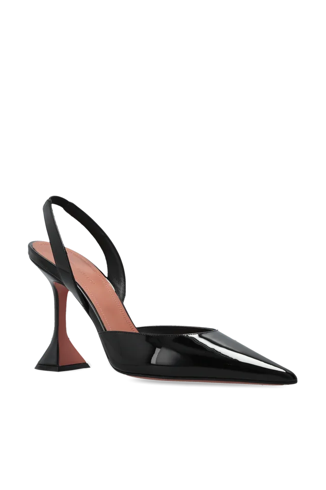 Amina Muaddi Holli Open-Heel High-Heeled Sandals, photo 2 of 6 from SENSER