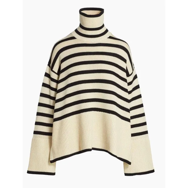 TOTEME Women's Sweater - Cream - S in White Wool from Depop