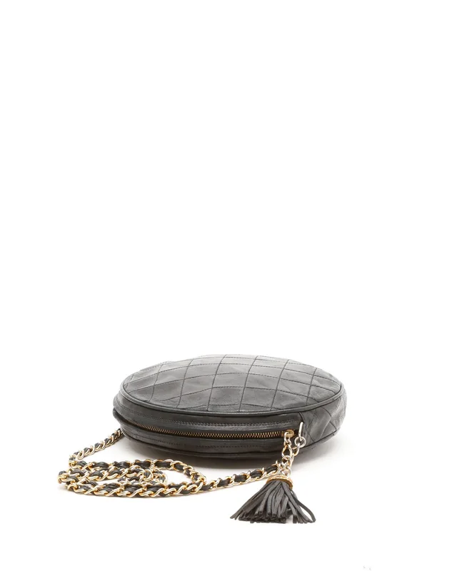 Chanel Classic Round Tassel Chain Crossbody Bag in Lambskin from A Retro Tale, photo 4 of 8