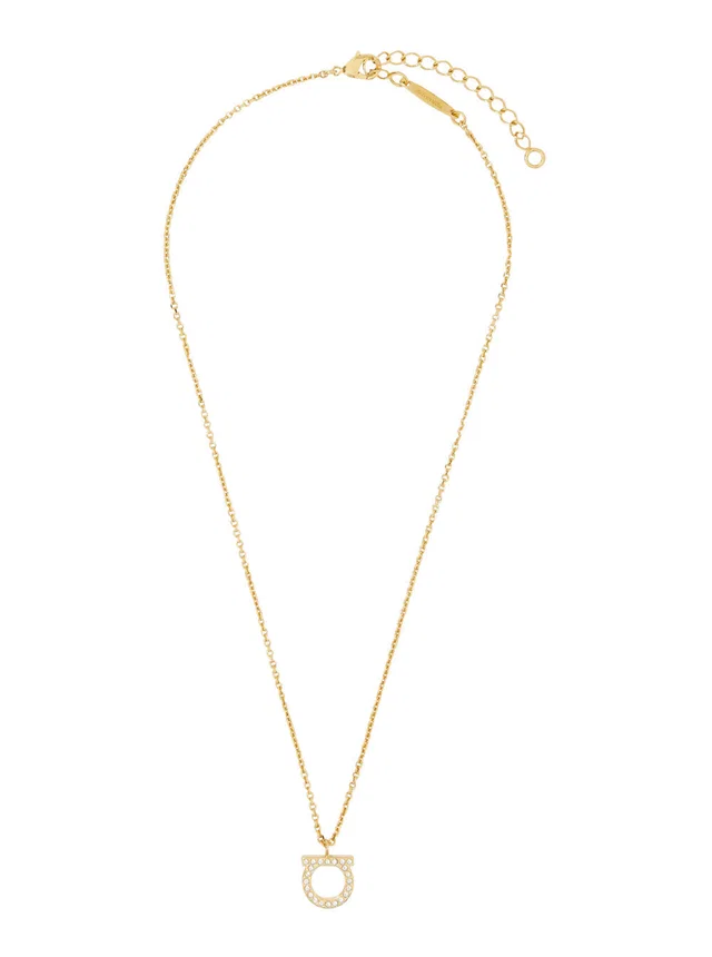 Ferragamo Gancini Necklace — Gold Brass Necklaces in Gold from HEWI