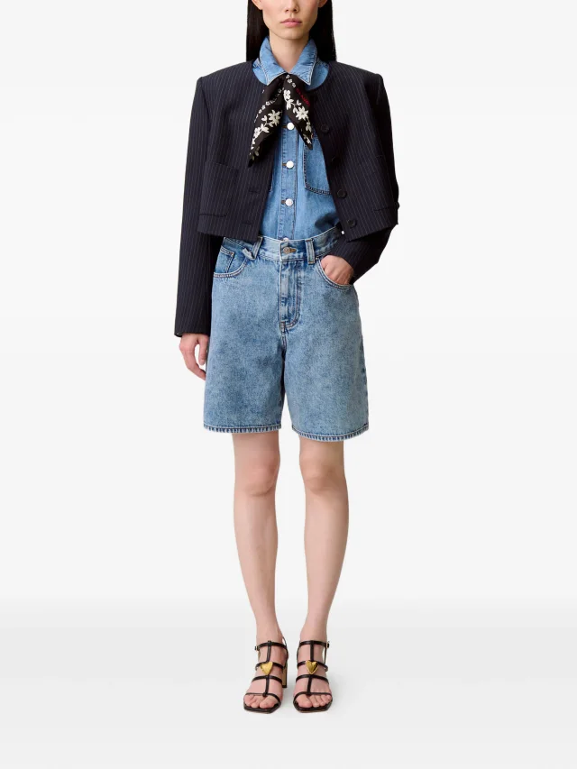 Claudie Pierlot buttoned denim shirt, photo 2 of 2 from FARFETCH