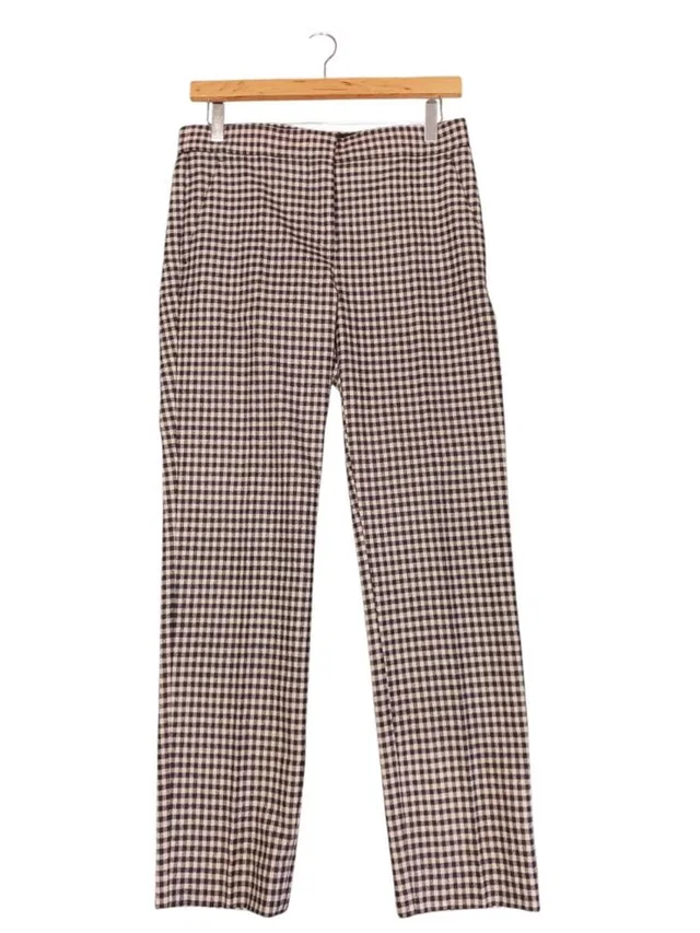 Max Mara Trousers Black / White Size: 10 in Multi-coloured Wool from Oxfam Online Shop