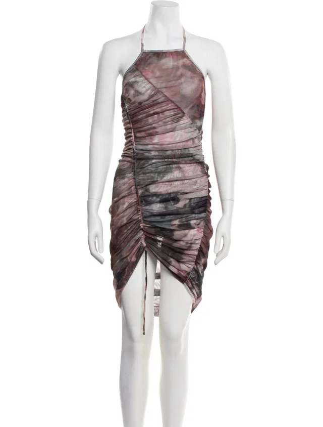 Balmain Printed Midi Length Dress w/ Tags in pink from The RealReal