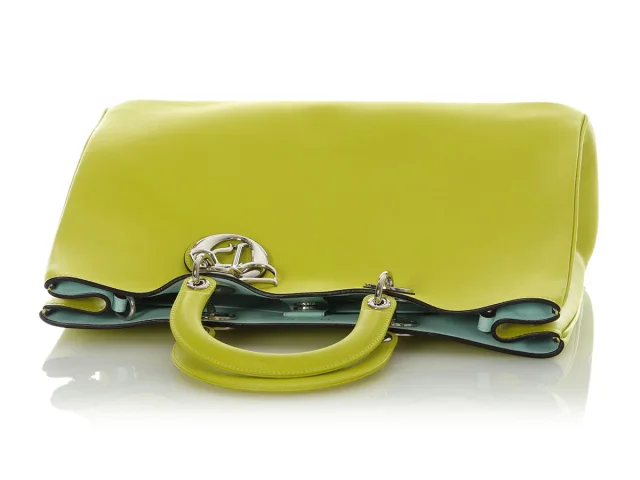 Dior Large Green Diorissimo Tote in Green Leather from Ann's Fabulous Finds, photo 8 of 10