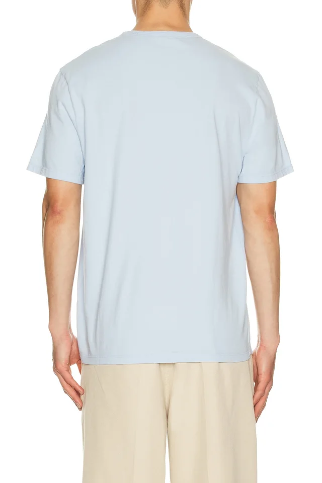 Vince Garment Dye Short Sleeve Tee in Washed Rainwater, photo 2 of 4 from REVOLVE (Canada)