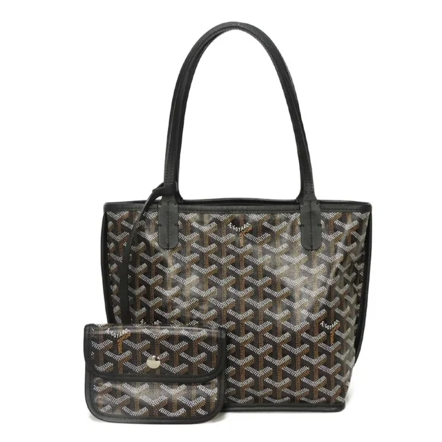 Goyard Ange Mini Reversible Calfskin Tote Bag in black Calfskin from Poshmark, photo 1 of 1