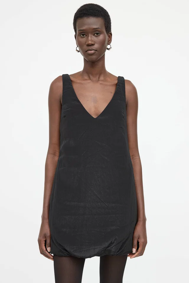 Khaite Branna Padded Dress in Silk from VSP Consignment