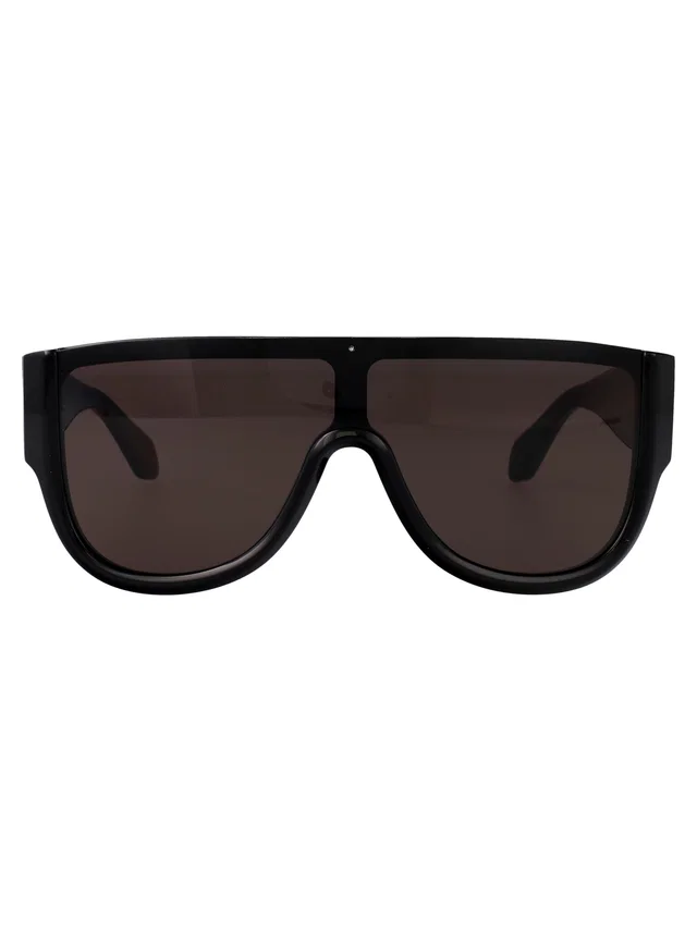 Alaïa Aa0087s Sculpted Acetate Sunglasses — Black in Black from HEWI
