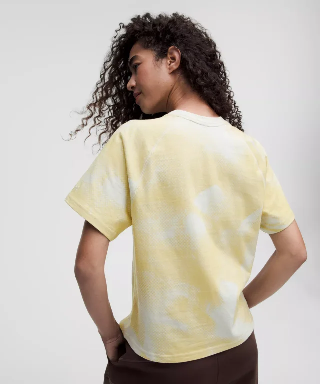lululemon Cotton Classic Printed T-Shirt *SLNSH Collection in Sun Faded Dot Dancer Yellow Multi, photo 7 of 8 from lululemon