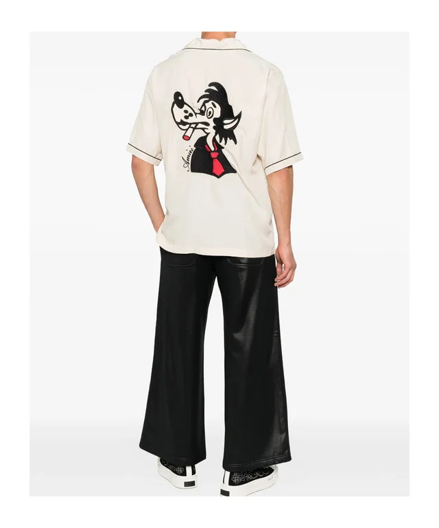 Amiri graphic-patch camp-collar shirt, photo 4 of 5 from SENSER