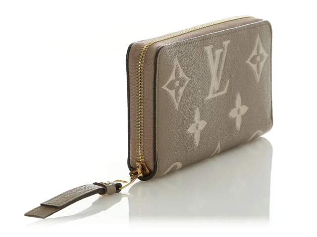 Louis Vuitton Dove and Cream Bicolor Monogram Empreinte Leather Zippy Wallet in White Leather from Ann's Fabulous Finds, photo 5 of 9