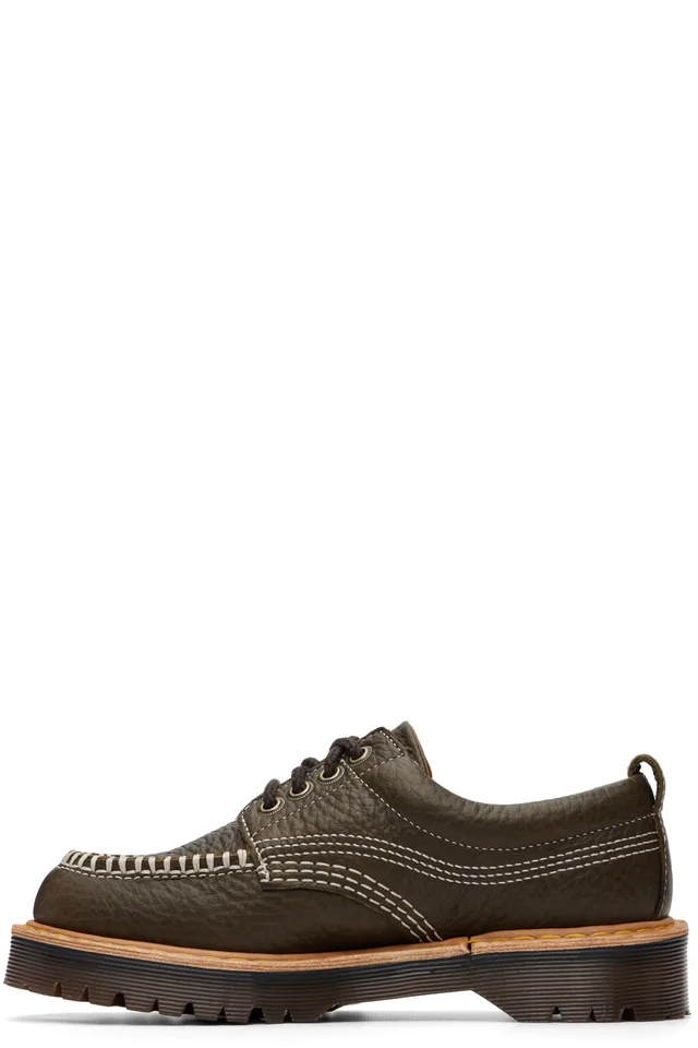 Dr. Martens Khaki Lowell Derbys, photo 3 of 5 from SSENSE