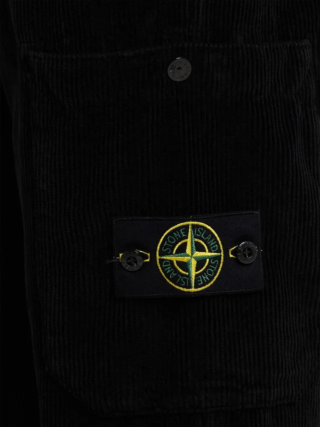 Stone Island Straight trousers with applied pocket in 0% Cotton, photo 4 of 4 from LUISAVIAROMA