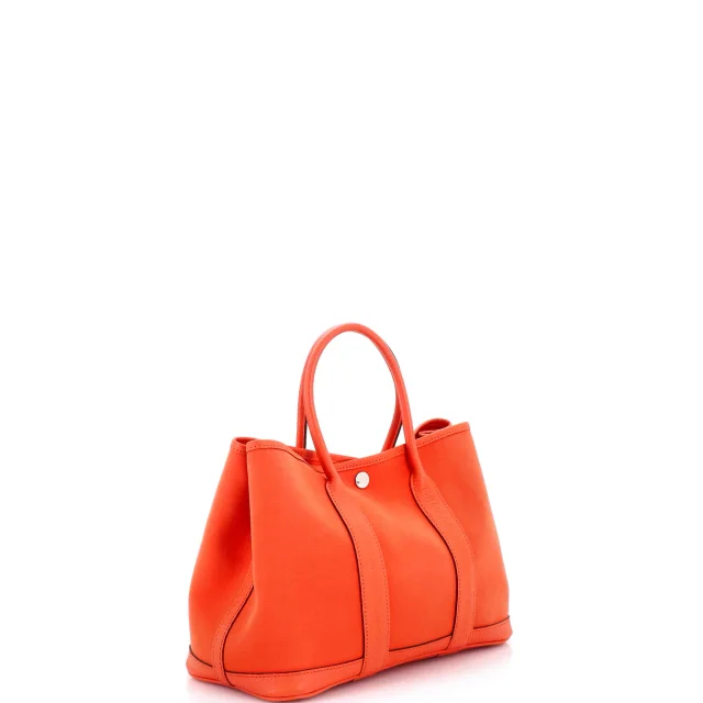 Hermès Garden Party Tote Toile and Leather 30 in orange Leather from Rebag, photo 2 of 7