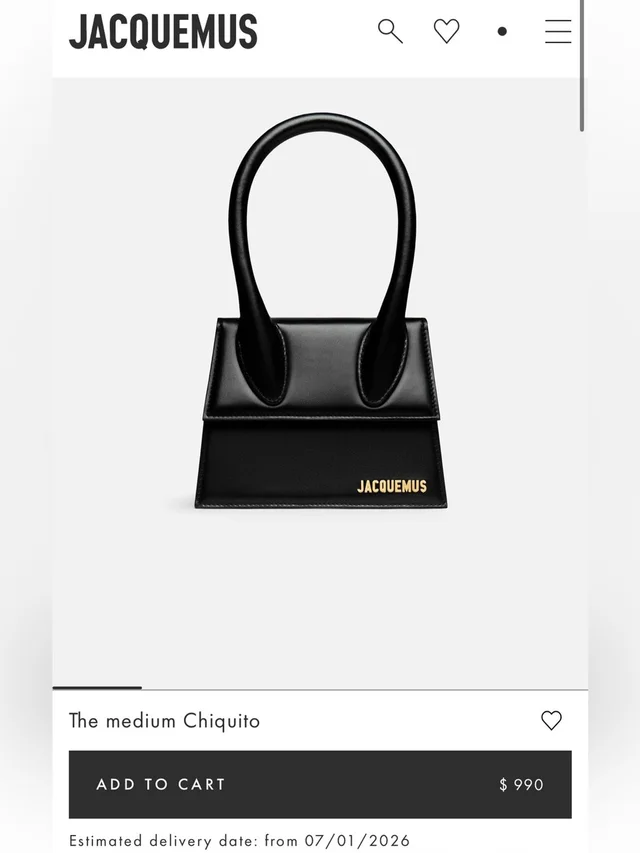 Jacquemus Le Chiquito Medium in black Leather from Poshmark