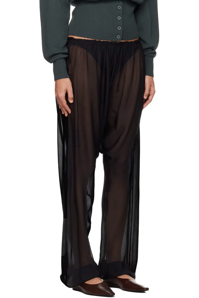 Paloma Wool Black Londres Trousers, photo 2 of 4 from SSENSE
