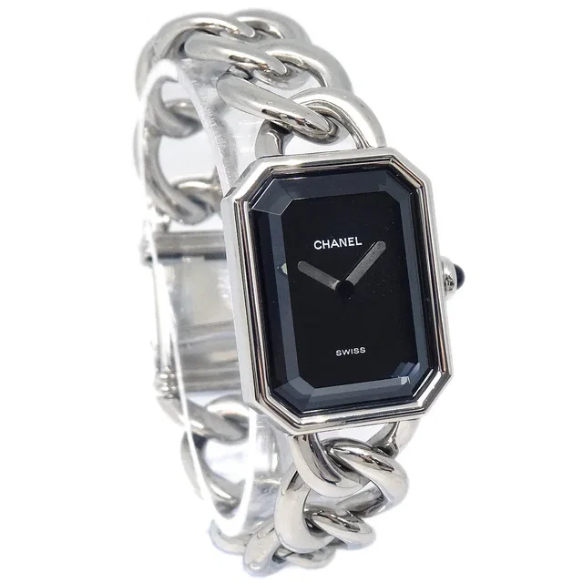 Chanel Premiere Watch Silver #XL in Silver from AMORE Vintage Tokyo
