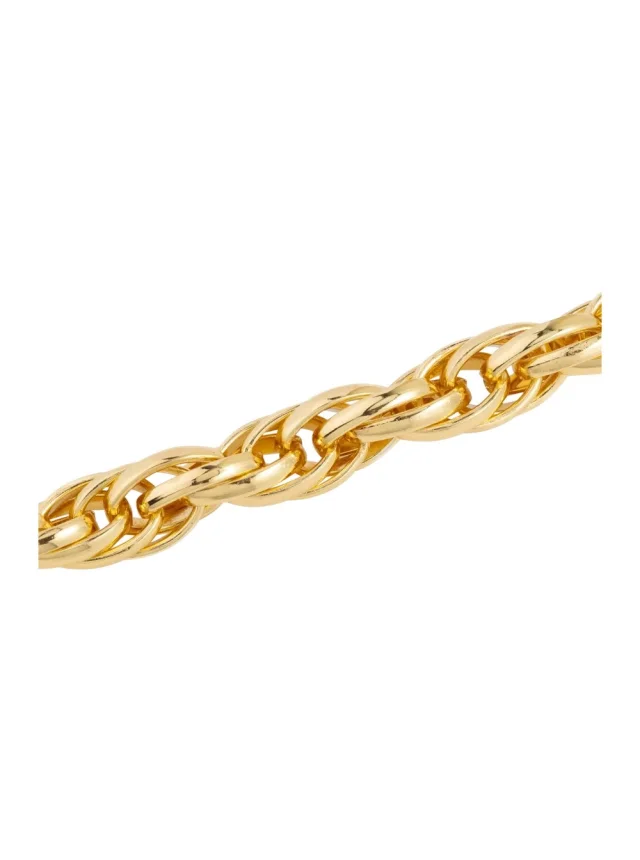 FEDERICA TOSI 'Lace Rose' Gold color Necklace with Chain Design and Claw Clasp Closure in Metal for Women, photo 3 of 6 from Gaudenzi Boutique