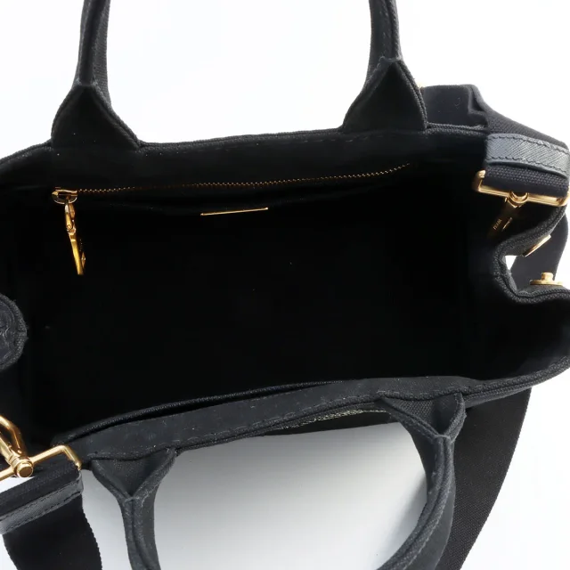 Prada Canapa 2-way bag black from VINTAGE QOO TOKYO, photo 2 of 18