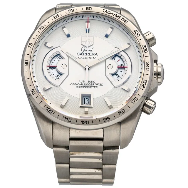 TAG Heuer Grand Carrera CAV511B 43mm Stainless Steel Watch from H&T