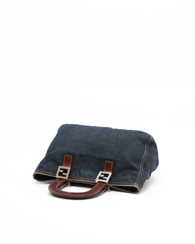 Fendi Tote Bag in Denim from A Retro Tale, photo 5 of 8