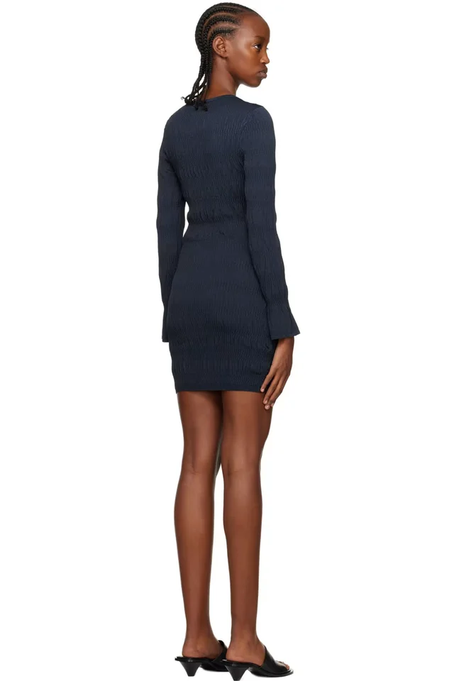TOVE Navy Juno Minidress, photo 3 of 4 from SSENSE
