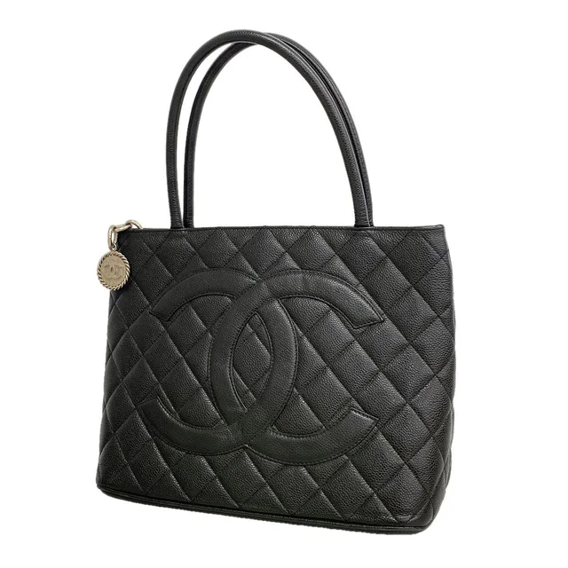 Chanel Tote Bag Reissue Caviar Leather Black Silver in Black Caviar leather from The Reluxe