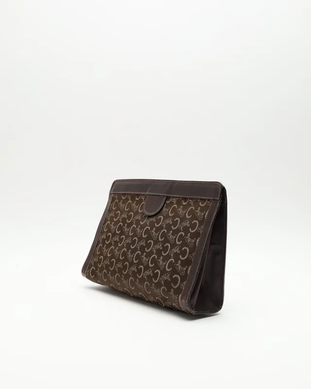 Celine C Horse Carriage Clutch Bag in Canvas from A Retro Tale, photo 2 of 9