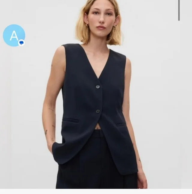 Christian Lacroix Tailored Vest Sleeveless Blazer Waistcoat Chic Minimalis in black from Poshmark