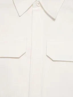 Jil Sander Cotton gabardine overshirt in 100% Cotton, photo 4 of 5 from LUISAVIAROMA