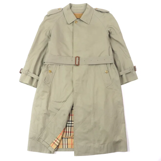 Burberry Burberrys Stainless Cotton Polyester Coat in Wool from LuxUness