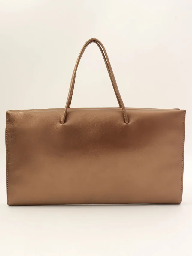 Loewe Anagram Plate Handbag Bronze from VINTAGE QOO TOKYO, photo 2 of 12