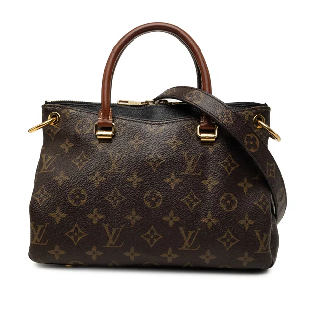 Brown Louis Vuitton Monogram Pallas BB Satchel in Brown Coated canvas from Designer Revival