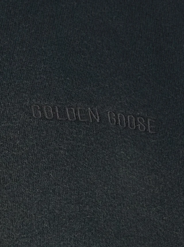 Golden goose Grey Crewneck Sweatshirt with Logo Lettering on the Front and Bleached Effect in Cotton Men in Grey 100% Cotton, photo 6 of 6 from Gaudenzi Boutique