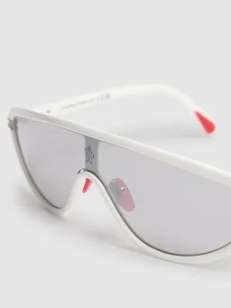 Moncler Mask Sunglasses in 0% Platinum, photo 5 of 5 from LUISAVIAROMA