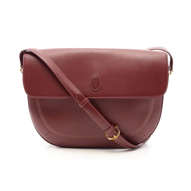 Cartier Must Line Leather Shoulder Bag in Leather from LuxUness