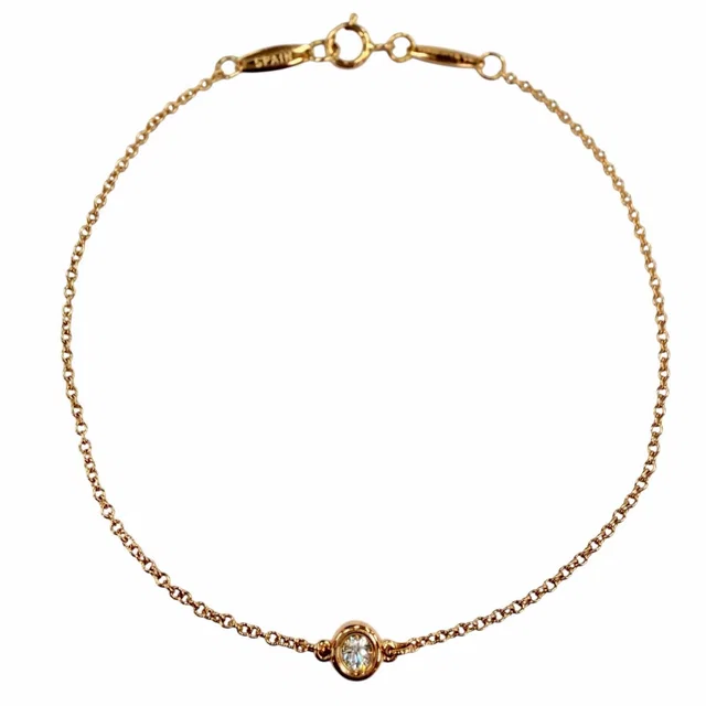 Tiffany & Co. By The Yard Elsa Peretti 750 Diamond Diameter 4.55 Bracelet Pink in Pink from The Reluxe
