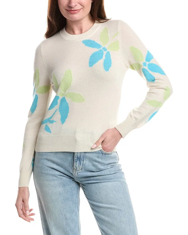 &Isla Forrest Floral Cashmere Top, image 1 of 1 from Gilt