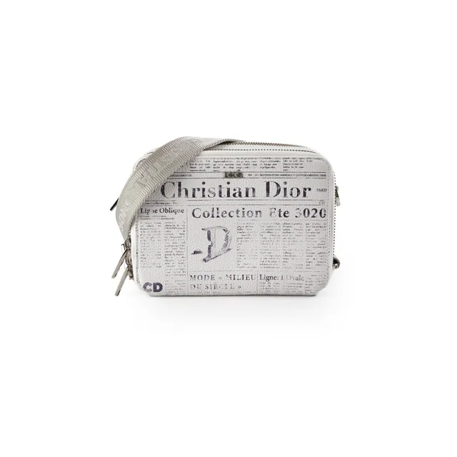 Dior x Daniel Arsham Newspaper Crossbody Bag in Leather from The Purse Affair