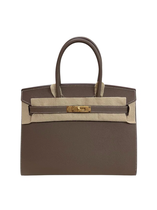 Hermès Birkin 30 Sellier Etoupe Epsom GHW #W in Taupe Epsom leather from Luxury Promise