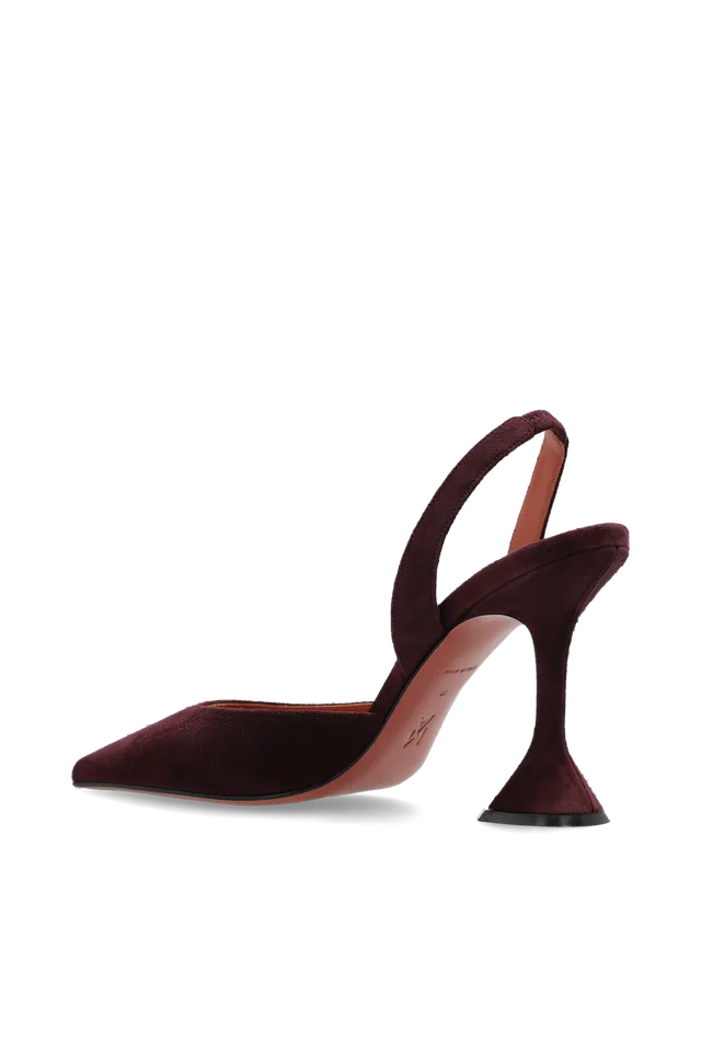 Amina Muaddi Holli Pointed-Toe High-Heeled Sandals, photo 2 of 5 from SENSER