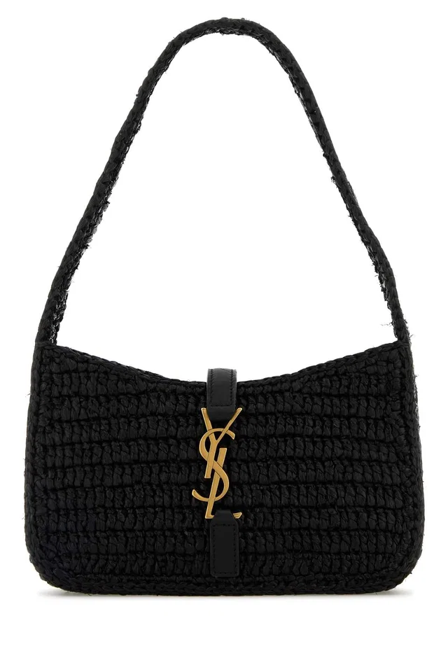 Saint Laurent Le 5 À 7 Shoulder Bag — Black in Black Calfskin from HEWI