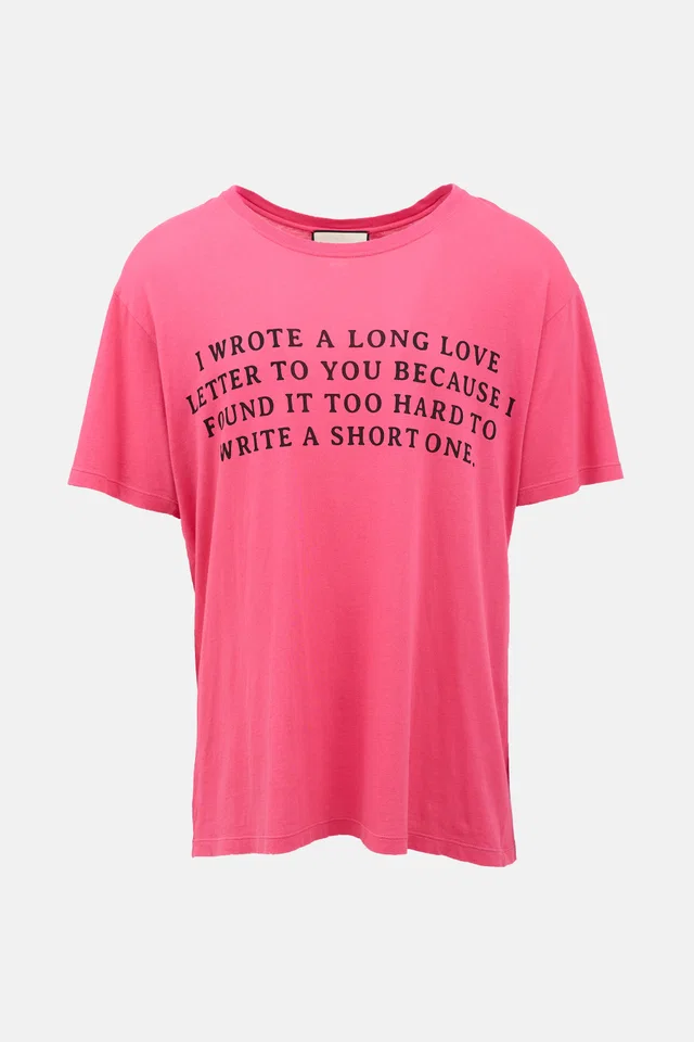 Gucci Distressed Guccy Script T-Shirt from VSP Consignment